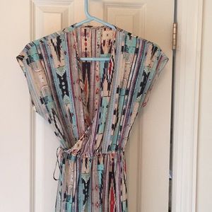 Tucker Womens silk wrap dress size S